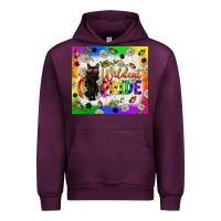 Mauve Wine Western LGBTQ+ With Sunflowers Urban Hoodie - BundleAndBundleShop