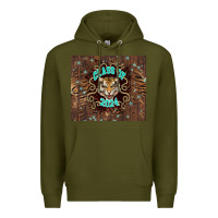 Army Green class of 2024 tiger Premium Hoodie - NancyCooperArtShop