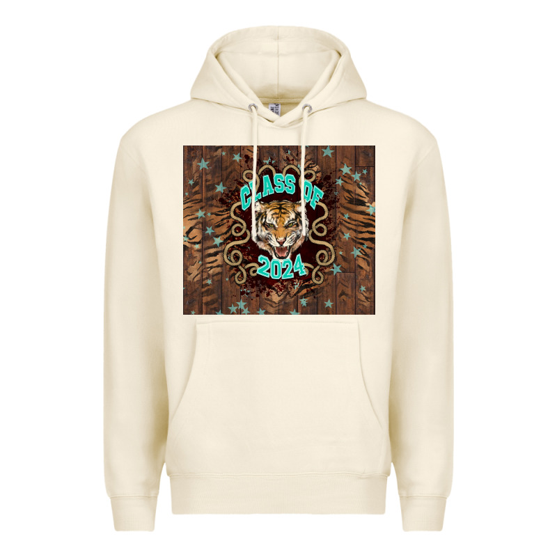 Class Of 2024 Tiger Premium Hoodie by NancyCooperArtShop | Teevron