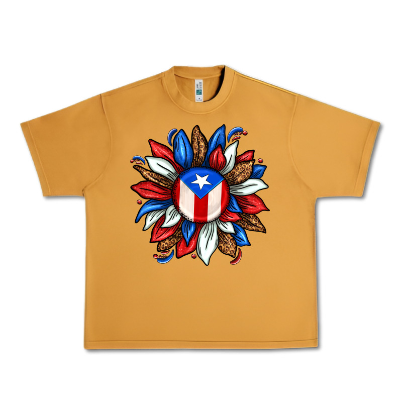 Puerto Rico Sunflower Urban Heavy Tee by texasbilliewilder | Teevron