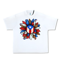 White puerto rico sunflower Urban Heavy Tee - texasbilliewilder