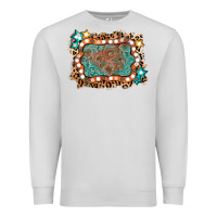Dove Grey light western frame Premium Sweatshirt - AdoDesignShop