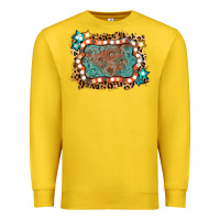 Lemon light western frame Premium Sweatshirt - AdoDesignShop