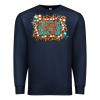 Navy light western frame Premium Sweatshirt - AdoDesignShop