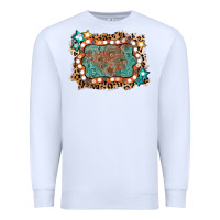 White light western frame Premium Sweatshirt - AdoDesignShop