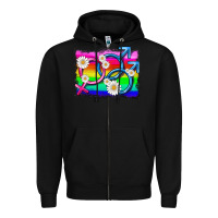 Black lgbtq gender bisexuality symbol Zipper Hoodie - HRA Design Shop