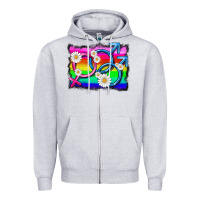 Heather Grey lgbtq gender bisexuality symbol Zipper Hoodie - HRA Design Shop