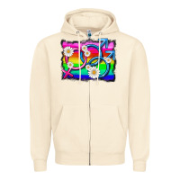 Sandshell lgbtq gender bisexuality symbol Zipper Hoodie - HRA Design Shop
