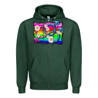 Sports Green lgbtq gender bisexuality symbol Zipper Hoodie - HRA Design Shop