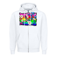 White lgbtq gender bisexuality symbol Zipper Hoodie - HRA Design Shop