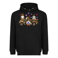Camouflage Gnomes American Flag Star Truck Heavyweight Hoodie | Teevron