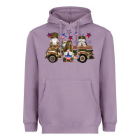 Lavender camouflage gnomes american flag star truck Heavyweight Hoodie - Artiststas