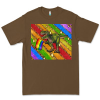 Cacao lgbtq dinosaur t rex tumbler Premium Tee - Artiststas
