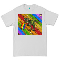 Dove Grey lgbtq dinosaur t rex tumbler Premium Tee - Artiststas