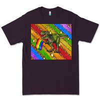 Plum lgbtq dinosaur t rex tumbler Premium Tee - Artiststas