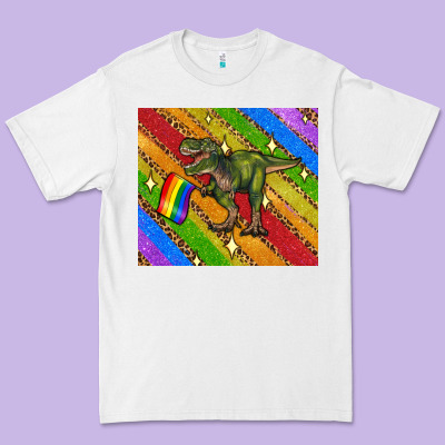 Lgbtq Dinosaur T Rex Tumbler Premium Tee Designed By Artiststas