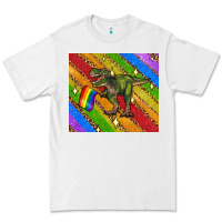 White lgbtq dinosaur t rex tumbler Premium Tee - Artiststas