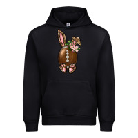 Black American Football Easter Bunny Urban Hoodie - BundleAndBundleShop