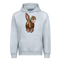 Heather Grey American Football Easter Bunny Urban Hoodie - BundleAndBundleShop