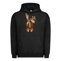 Pigment Black American Football Easter Bunny Urban Hoodie - BundleAndBundleShop