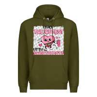 Army Green i teach the cutest little sweethearts Premium Hoodie - MaliasSmallBusiness
