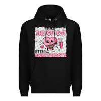 Black i teach the cutest little sweethearts Premium Hoodie - MaliasSmallBusiness