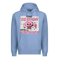Colony Blue i teach the cutest little sweethearts Premium Hoodie - MaliasSmallBusiness