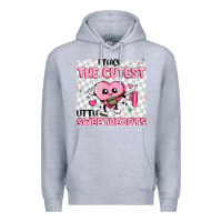 Heather Grey i teach the cutest little sweethearts Premium Hoodie - MaliasSmallBusiness