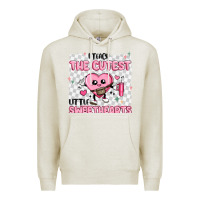 Oatmeal Heather i teach the cutest little sweethearts Premium Hoodie - MaliasSmallBusiness