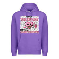 Purple i teach the cutest little sweethearts Premium Hoodie - MaliasSmallBusiness