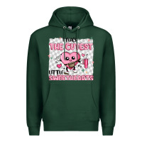 Sports Green i teach the cutest little sweethearts Premium Hoodie - MaliasSmallBusiness