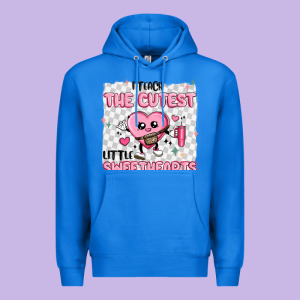 I Teach The Cutest Little Sweethearts Premium Hoodie Designed By Maliassmallbusiness