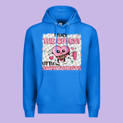 I Teach The Cutest Little Sweethearts Premium Hoodie Designed By Maliassmallbusiness
