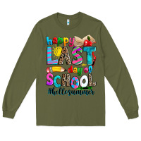 Army Green happy last day of school Long Sleeve Tee - Zillion Design Studio
