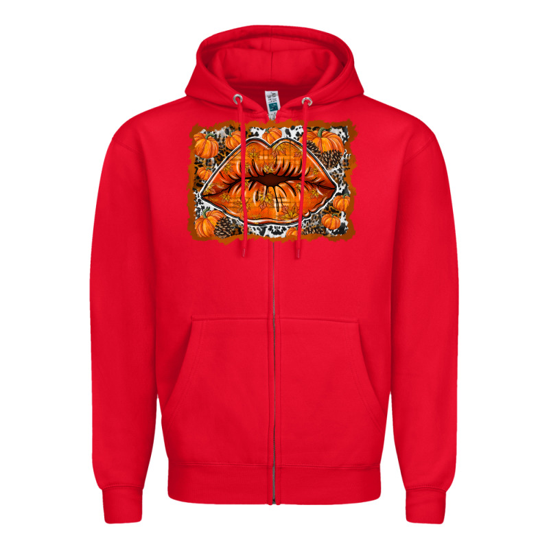 Fall Lips Zipper Hoodie by RacoonDesign | Teevron
