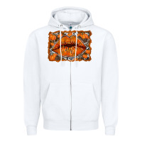 White fall lips Zipper Hoodie - RacoonDesign