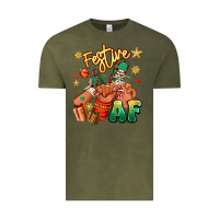 Vintage Olive festive af christmas black kid sneakers Vintage Tee - RanaPortraitStore