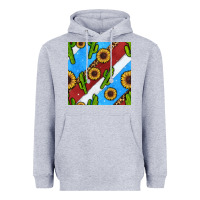 Heather Grey western 4th of july seamless pattern Heavyweight Hoodie - BundleAndBundleShop