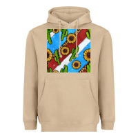 Mushroom western 4th of july seamless pattern Heavyweight Hoodie - BundleAndBundleShop