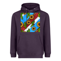 Plum western 4th of july seamless pattern Heavyweight Hoodie - BundleAndBundleShop