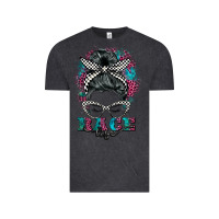 Vintage Black race life  messy bun Vintage Tee - BarkalooDesign