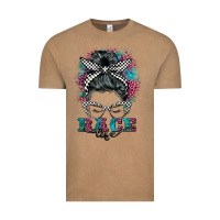 Vintage Coffee race life  messy bun Vintage Tee - BarkalooDesign