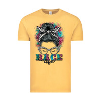 Vintage Mustard race life  messy bun Vintage Tee - BarkalooDesign