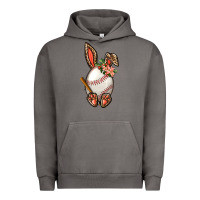 Pigment Tornado Baseball Easter Bunny Urban Hoodie - BundleAndBundleShop