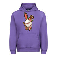 Tulip Baseball Easter Bunny Urban Hoodie - BundleAndBundleShop