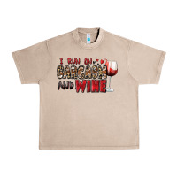 French Oak i run on sarcasm and wine Urban Heavy Tee - Zillion Design Studio