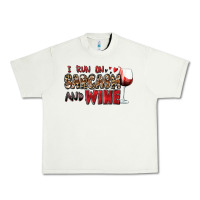 Pistachio i run on sarcasm and wine Urban Heavy Tee - Zillion Design Studio