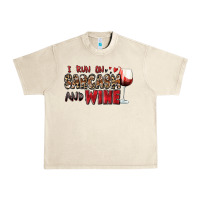 Sandshell i run on sarcasm and wine Urban Heavy Tee - Zillion Design Studio