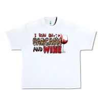 White i run on sarcasm and wine Urban Heavy Tee - Zillion Design Studio