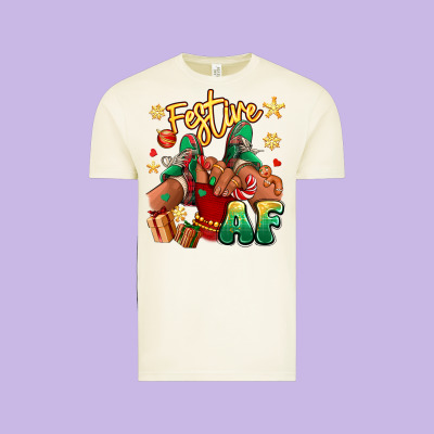 Vintage Tee festive af christmas black girl children sneakers